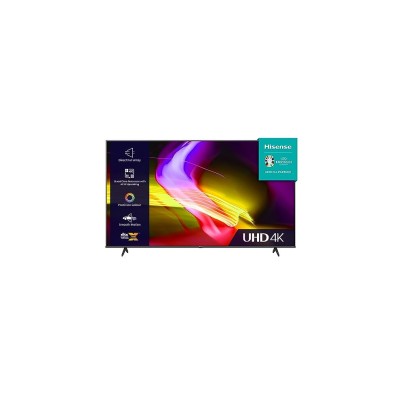 Hisense 55 Inch UHD VIDAA Smart TV 55E6KTUK - Dolby Vision, Pixel Tuning, Voice Remote, Share to TV, and Youtube, Freeview Play, Netflix and Disney 